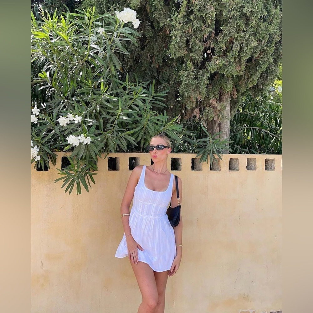 Princess Polly White Mini Sundress